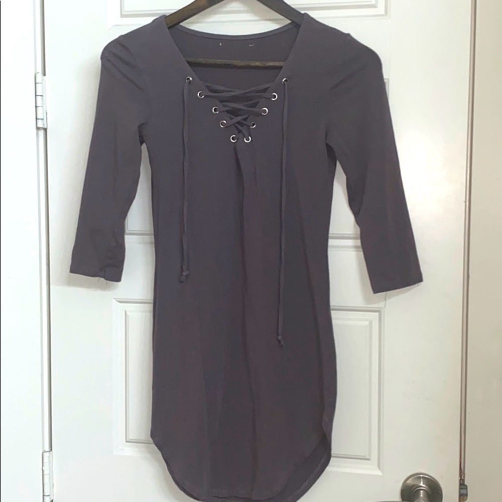 Gray Tee Dress